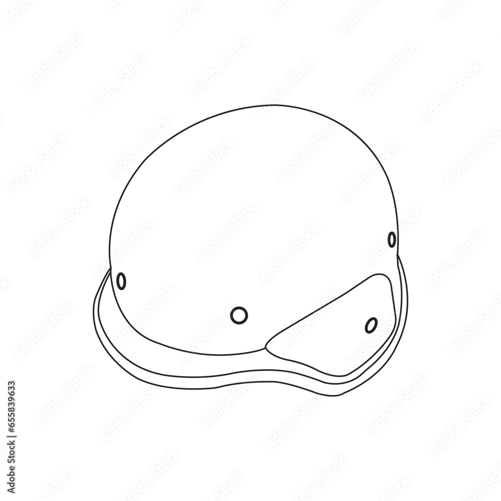 Fototapeta premium Military steel helmet icon