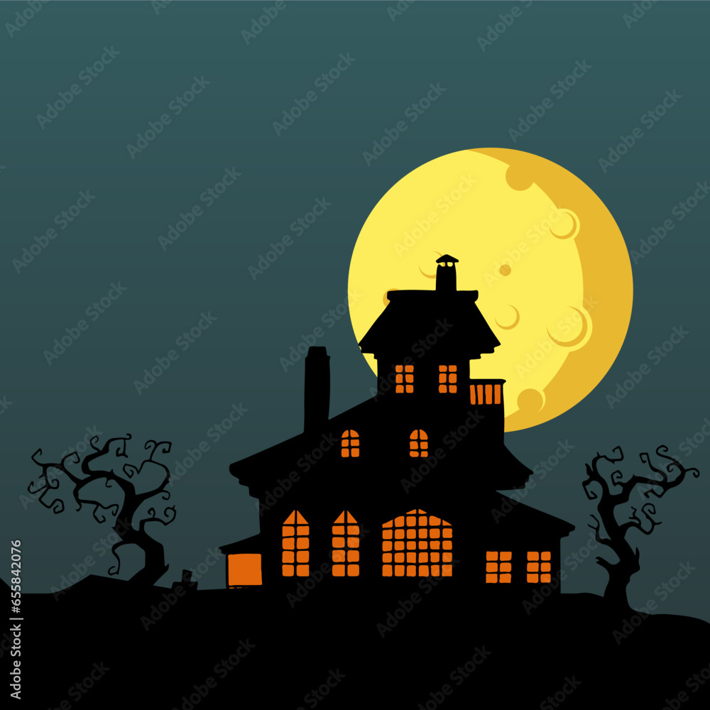 Halloween party, bright banner set. Helloween vector banner design, happy halloween pattern