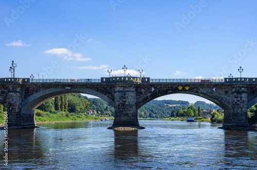 Elbe Bridge, Pirna, Saxony, Germany