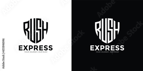 Rapid RUSH Crafting a 4-Letter Shield Logo Delight