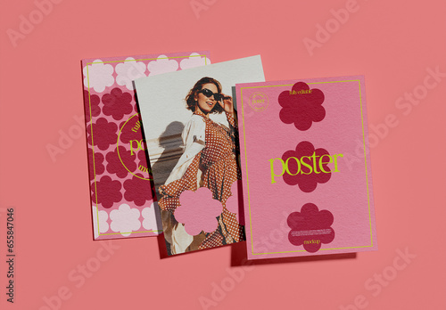 Three Posters Layout Mockup