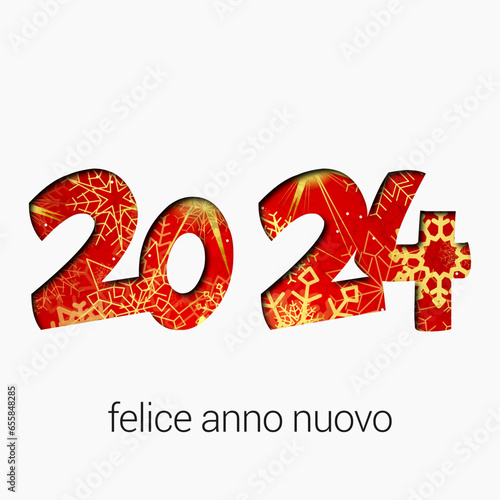 felice anno nuovo - buon anno 2024