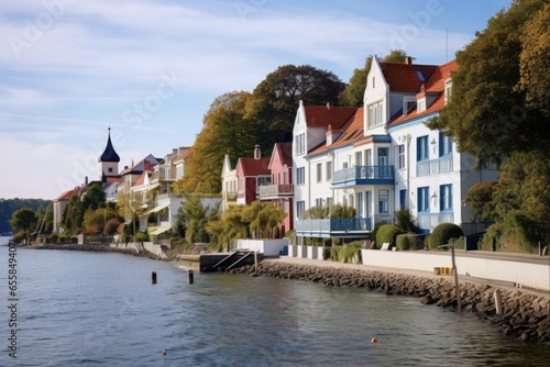Obraz na plátně Discovering the Charm of Blankenese: A Captivating Walkthrough in this Stunning