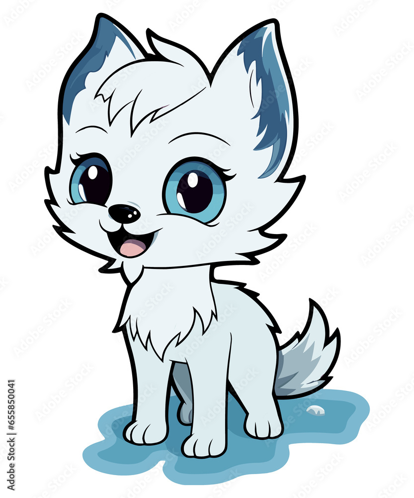 Obraz premium Ice Element Wolf