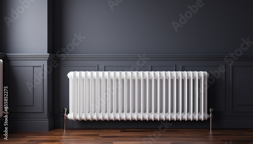 Wallpaper Mural Heating radiator, generative AI Torontodigital.ca