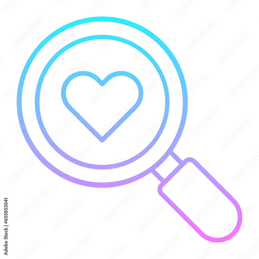 Find Love Gradient Icon Find Love Gradient Icon