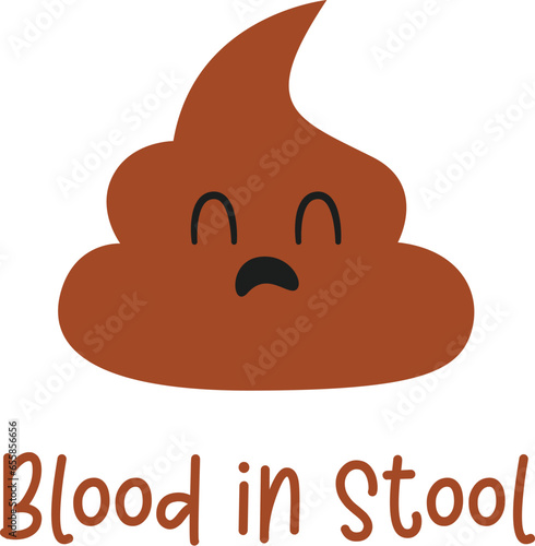 Baby Blood In Stool Poop Character