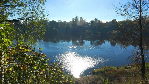 Beautiful landscape in the autumn park