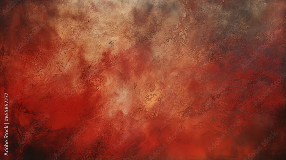 Vibrant abstract fire red texture background - rustic grunge aesthetic for creative projects - obrazy, fototapety, plakaty 