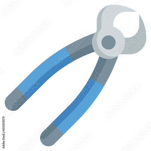 dental forceps filled outline icon,linear,outline,graphic,illustration