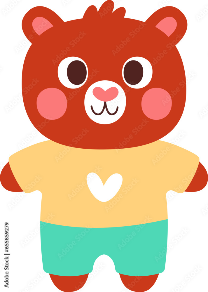 Obraz premium Bear Character In Costume