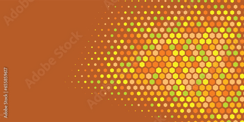 Wallpaper Mural Geometric abstract Hexagon Two Color Background Torontodigital.ca
