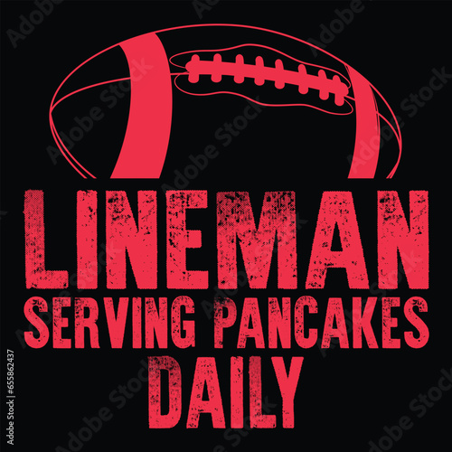 football pancake and football lineman Tee