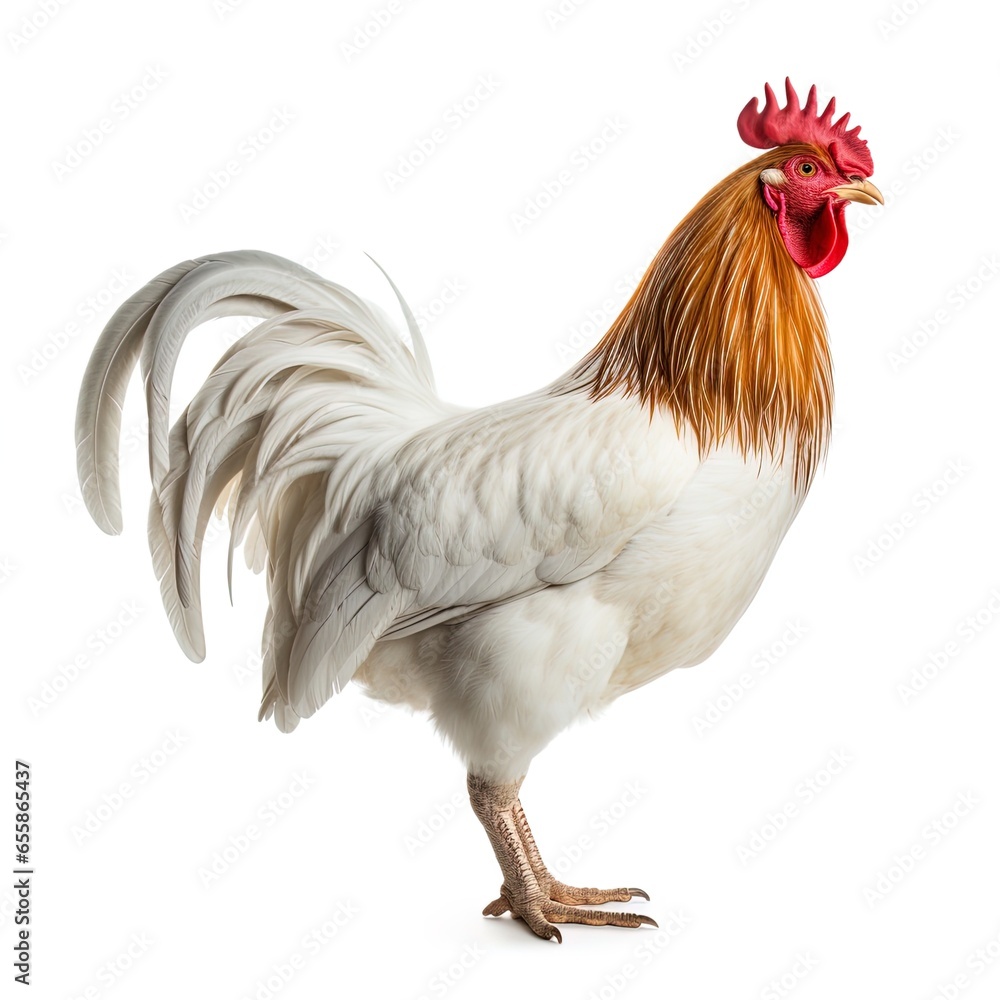 A white rooster. Great for articles on chicken , poultry, farming, cooking, food supply, agriculture, entrepreneurship and more. A white rooster. Great for articles on chicken , poultry, farming, cooking, food supply, agriculture, entrepreneurship and more.