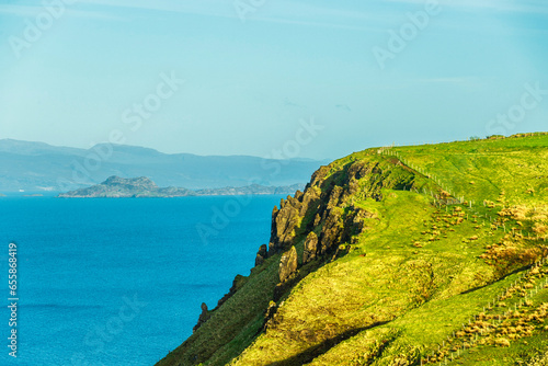 island of skye, staffin, landscape, uk photo