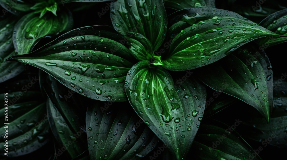 Fototapeta premium green leaves background