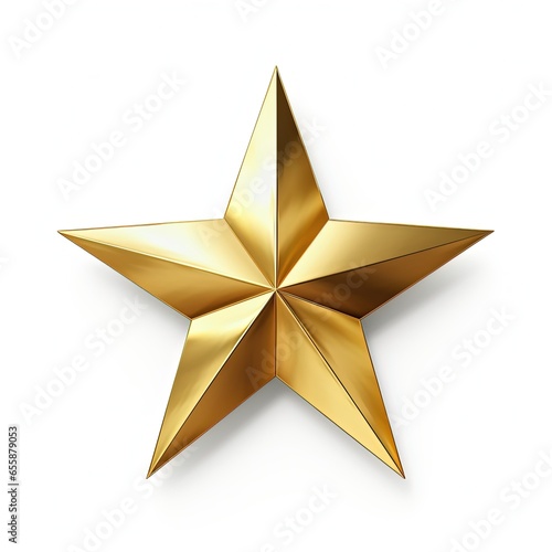 gold star isolated on white