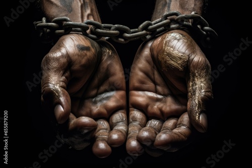 Human Rights Day, fight for our rights, Stand up for equality, Fight for someone's rights today, Don't be silent say no to discrimination, take the chains off your hands, December 10. © Ruslan Batiuk