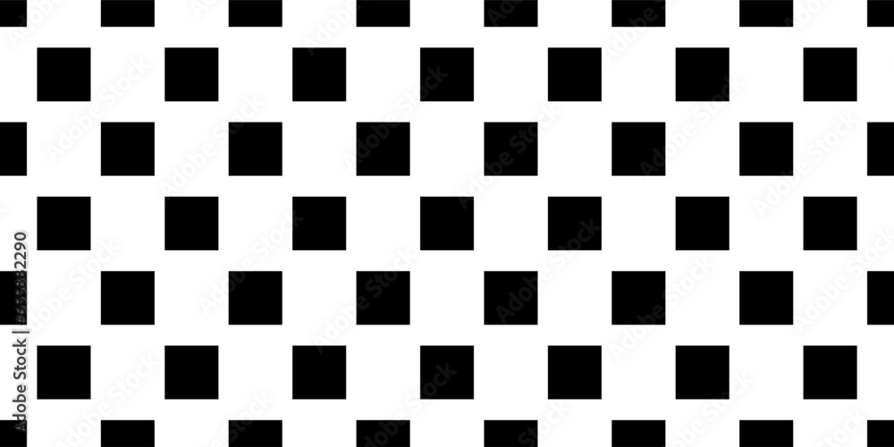 Fototapeta premium black white square seamless pattern