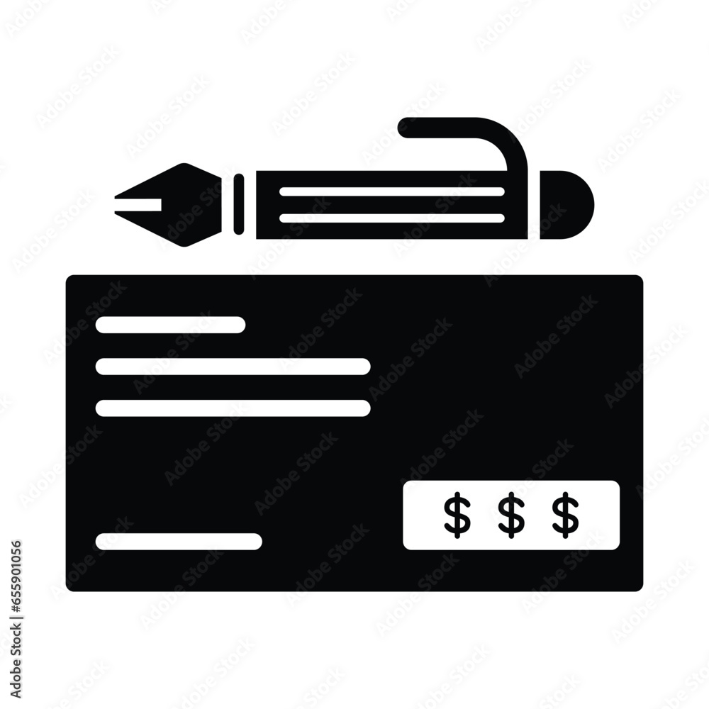 Bank Check Icon Bank Check Icon