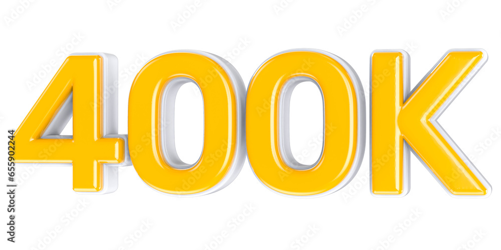 Follow Number Gold 3D Render Follow Number Gold 3D Render