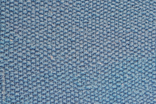 Canvas-taulu Purl Stitch in Light Blue Wool Yarn as Background