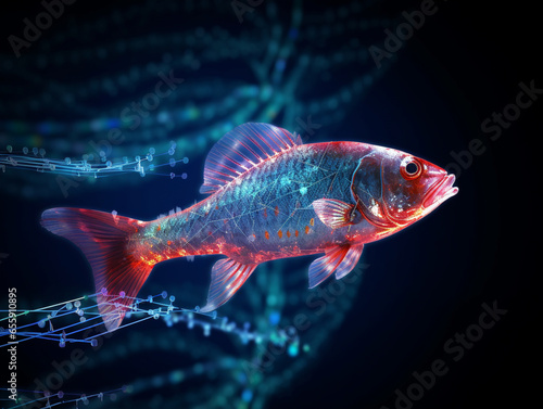 Genetic Currents: Navigating the Seas of Big Data with the Marine Fish Gene © Septiana