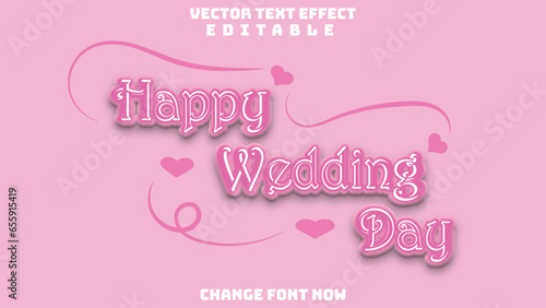 Vector Text Effect Editable