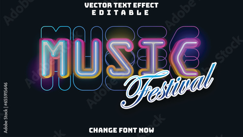 Vector Text Effect Editable