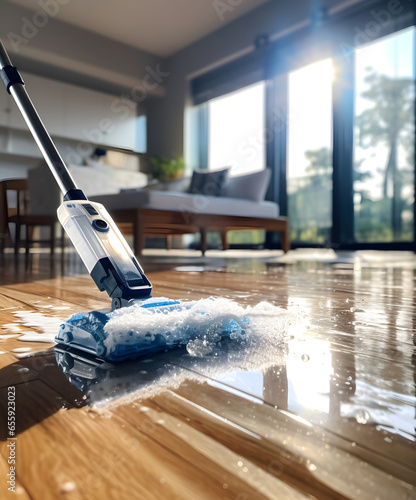 Efficient Mop Cleaning Hardwood Floors