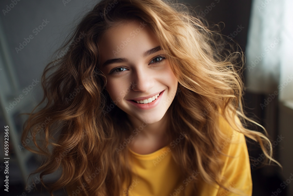 Naklejka premium AI generated photography of glamour beautiful young lady