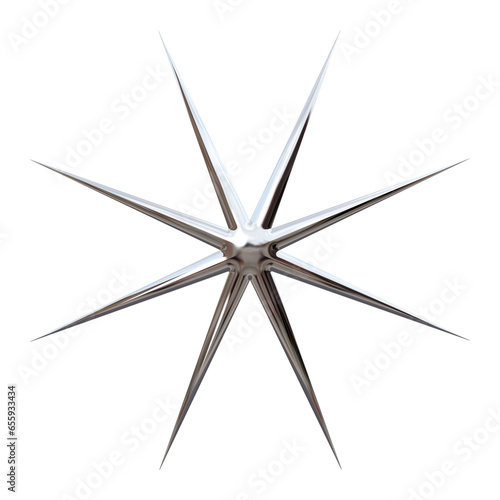 3d liquid chrome abstract shape