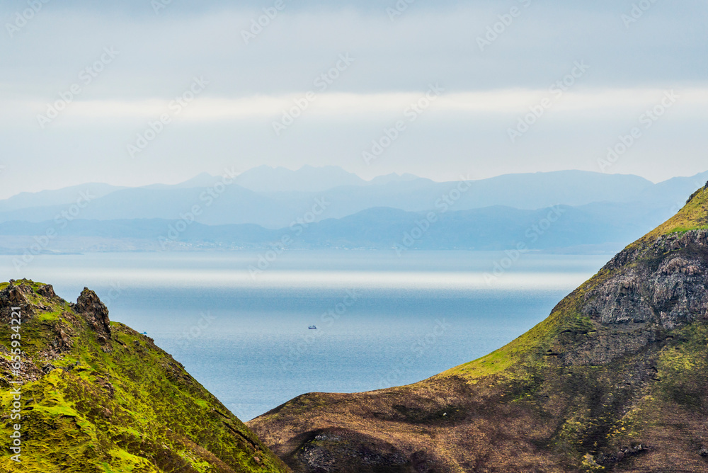 island of skye, staffin, landscapes inside the north area, scotland