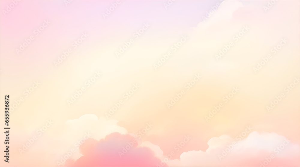 clouds in the pink and gold sky
