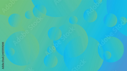 Green and blue abstract circle gradient modern graphic background