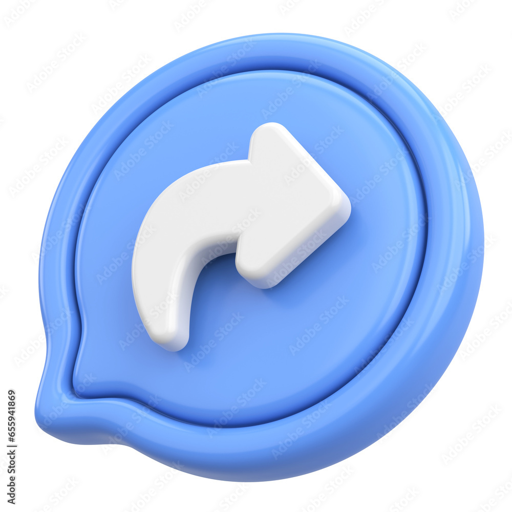 Like share subscribe icon. 3D illustration.