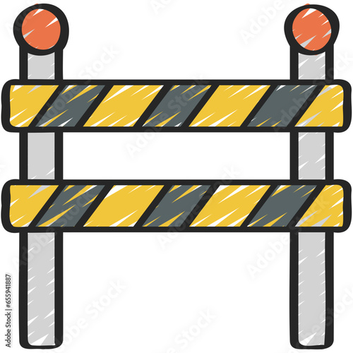 Barrier With Lights Icon