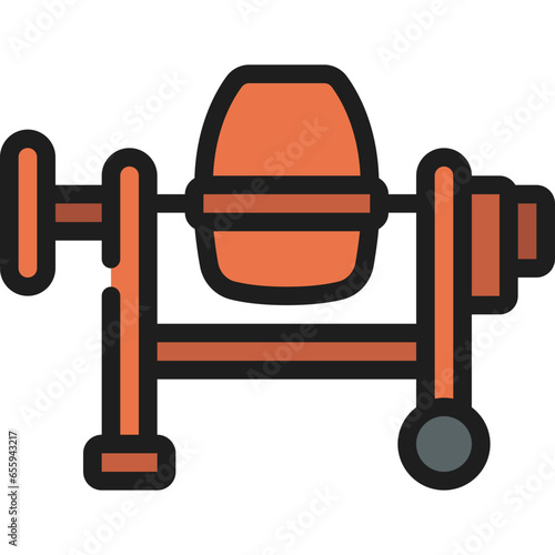 Cement Mixer Icon
