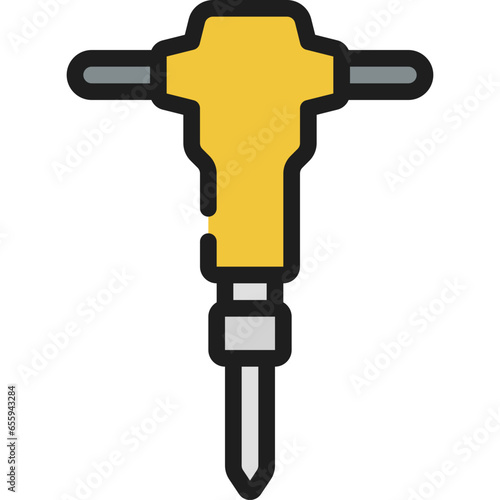 Jackhammer Tool Icon