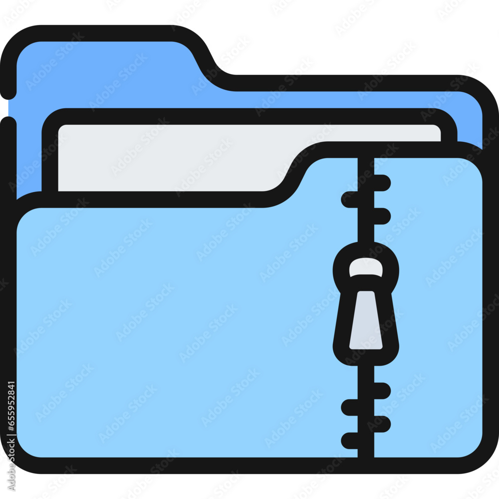 Zip Folder Icon Zip Folder Icon