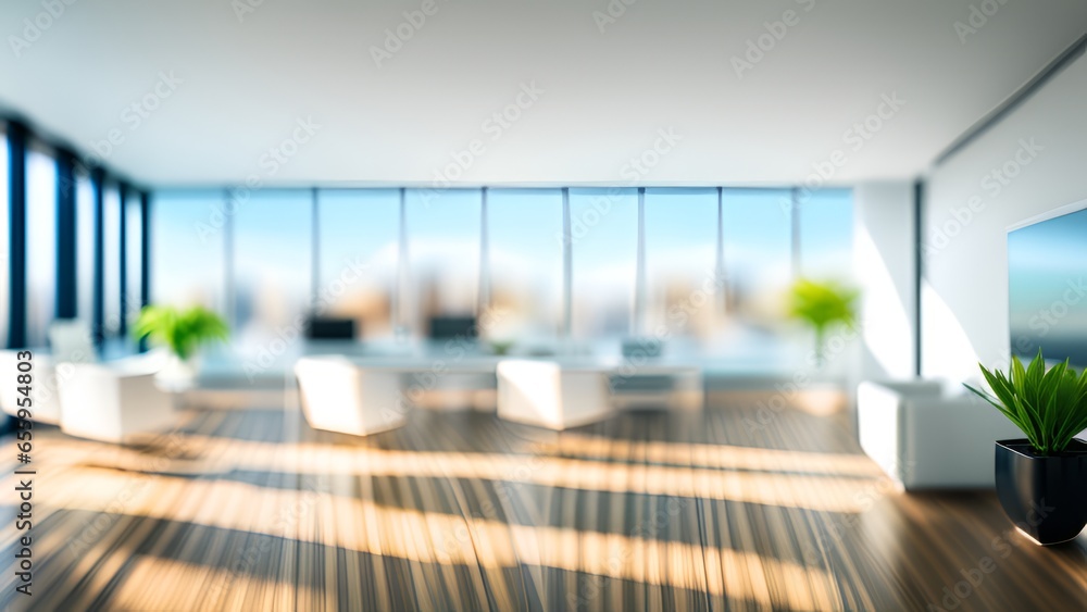 modern office interior with table modern office interior with table