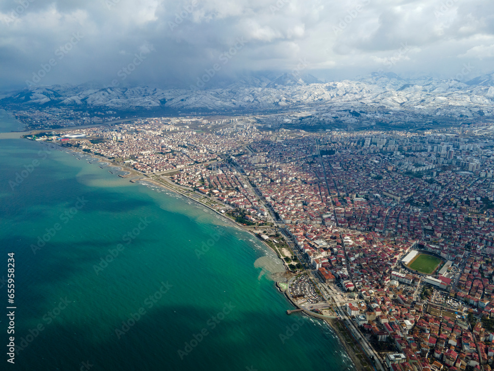 aerial view of the city, ordu