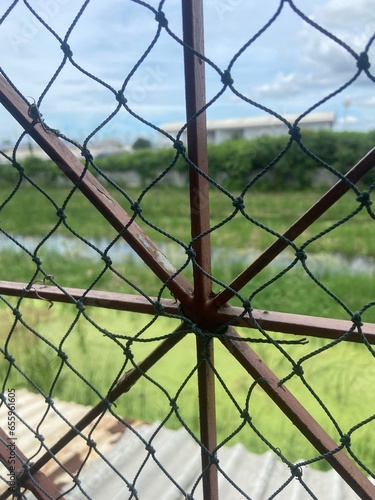 rusty fence
