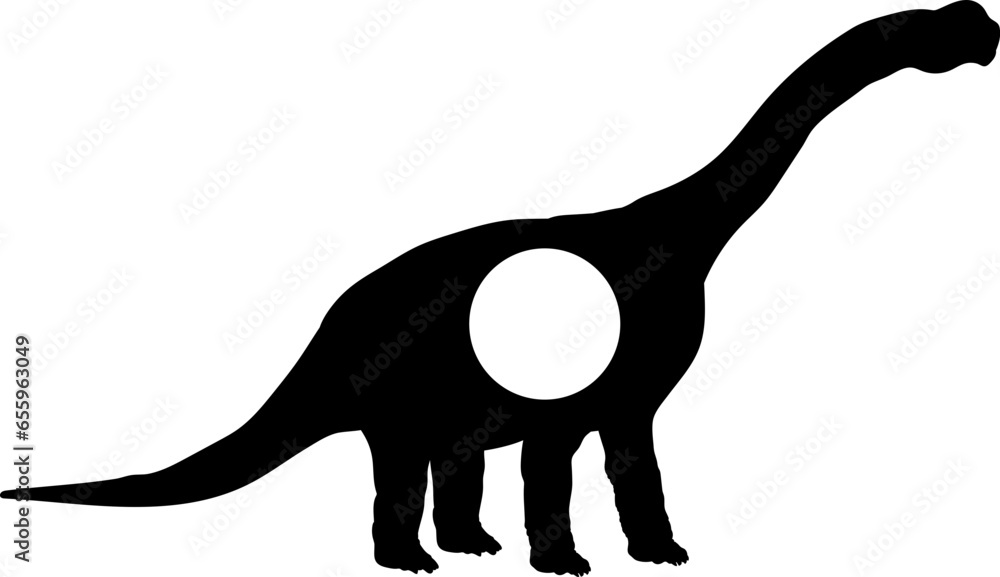 Camarasaurus Dinosaur Silhouette. Dinosaur SVG Types of dinosaurs ...