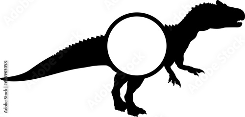 Allosaurus. Dinosaur Silhouette. Dinosaur SVG Types of dinosaurs Dinosaur name breeds 