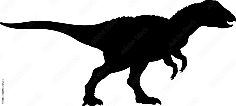 Scutellosaurus Dinosaur Silhouette.  Dinosaur SVG Types of dinosaurs
