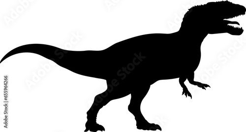 Yangchuanosaurus Dinosaur Silhouette.  Dinosaur SVG Types of dinosaurs
