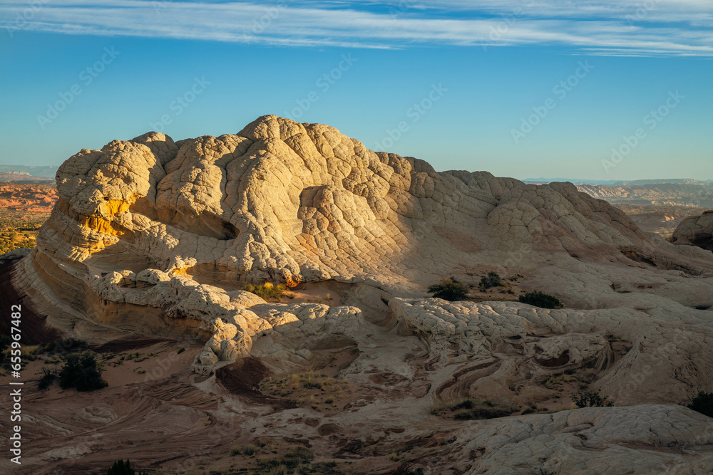 Land formations at White Pocket in the Vermillion Cliffs National Monument in Arizona.