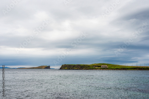 isle of skye, landscape in the area of Staffin, north of the island, scotland, uk