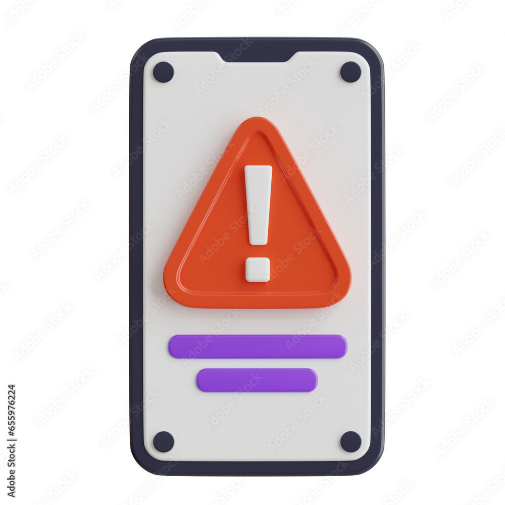 Warning 3d Illustration Warning 3d Illustration